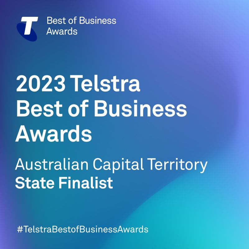 Bluerydge named ACT State Finalist in 2023 Telstra Best of Business Awards